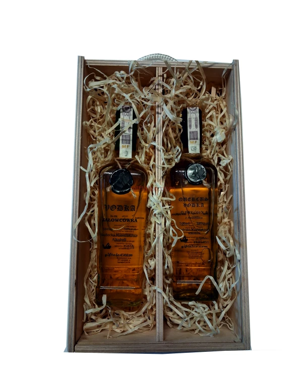 Wódka Jałowcówka 500ml Wódka Dąbkówka 500ml zestaw prezentowy