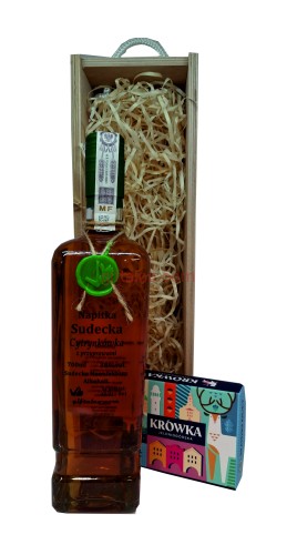 Napitka Cytrynkówka 700ml Krówka Jeleniogórska 4szt zestaw prezentowy w skrzynce