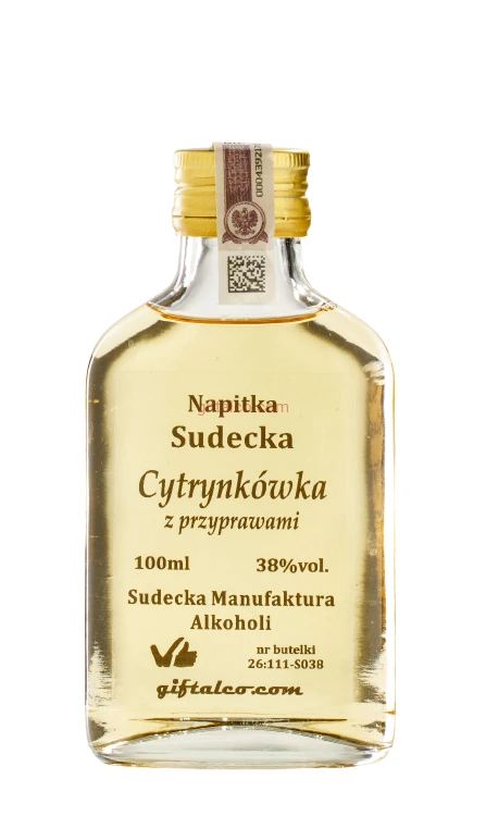 Napitka Sudecka Cytrynkówka z przyprawami 38% 0,1L