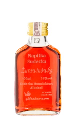 Napitka Sudecka Żurawinówka 38% 0,1L